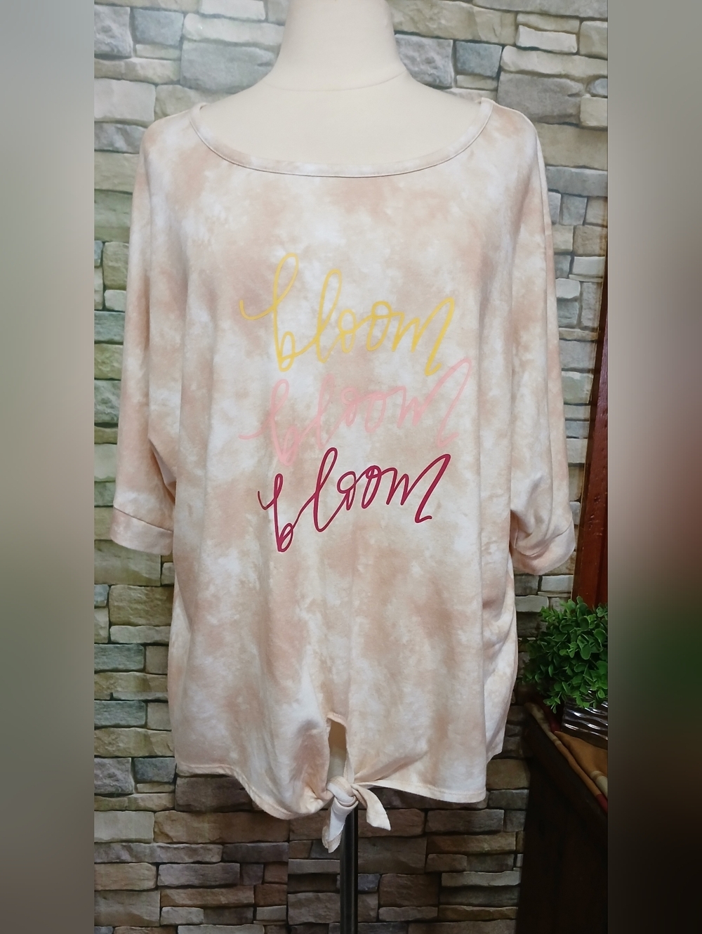 Cato XL Oversized Tie Dye Bloom Top